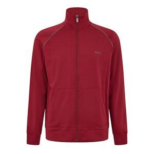 Boss Mens Cotton Casual Track Top / Dark Red
